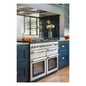 10-Burner Commercial Gas Range, Double Oven